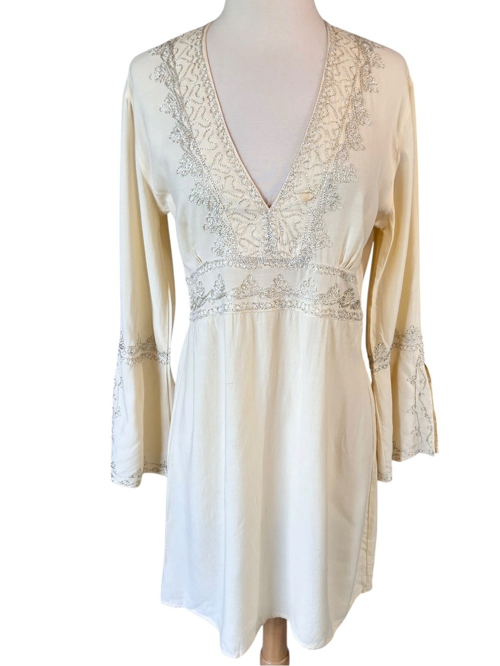 Calypso by Christiane Celle Embroidered Mini Dress